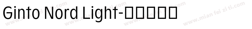 Ginto Nord Light字体转换